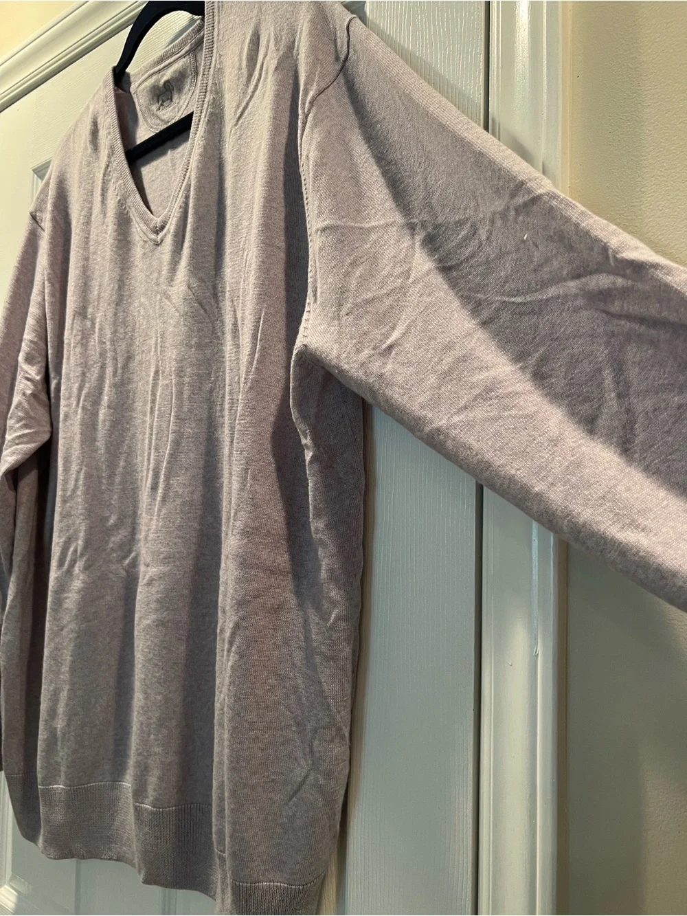 Woolx Men's V-Neck Sweater - Gray